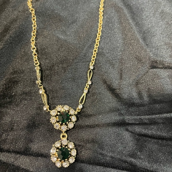 Zircon Handmade Necklace and Earrings - Picture 2 of 4